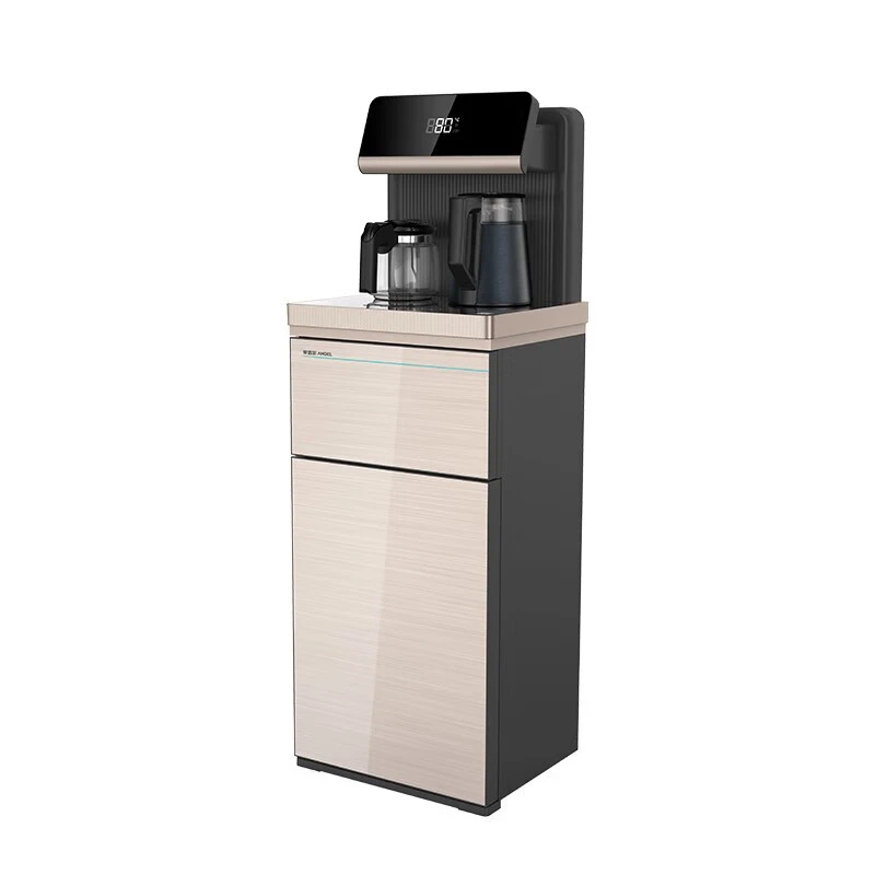 安吉尔饮水机 茶吧机 立式智能多功能下置式水桶茶吧机CB3485LK-J高清大图