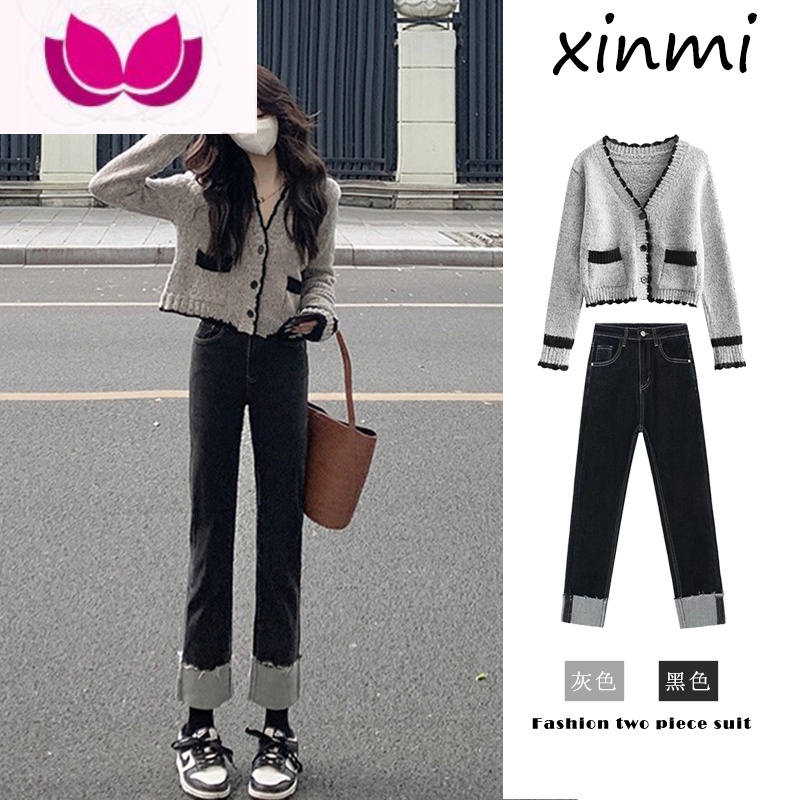 七斓早春茶系穿搭一整套盐系轻熟御姐法式奶系桔梗职业套装女初装 M 两件套装