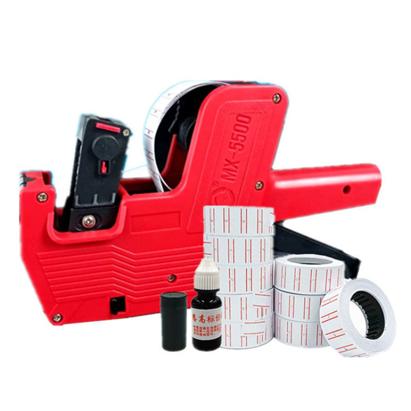 单排打码机标价机数字日期价格标签价签机器手动打价机 黄色(1100升级