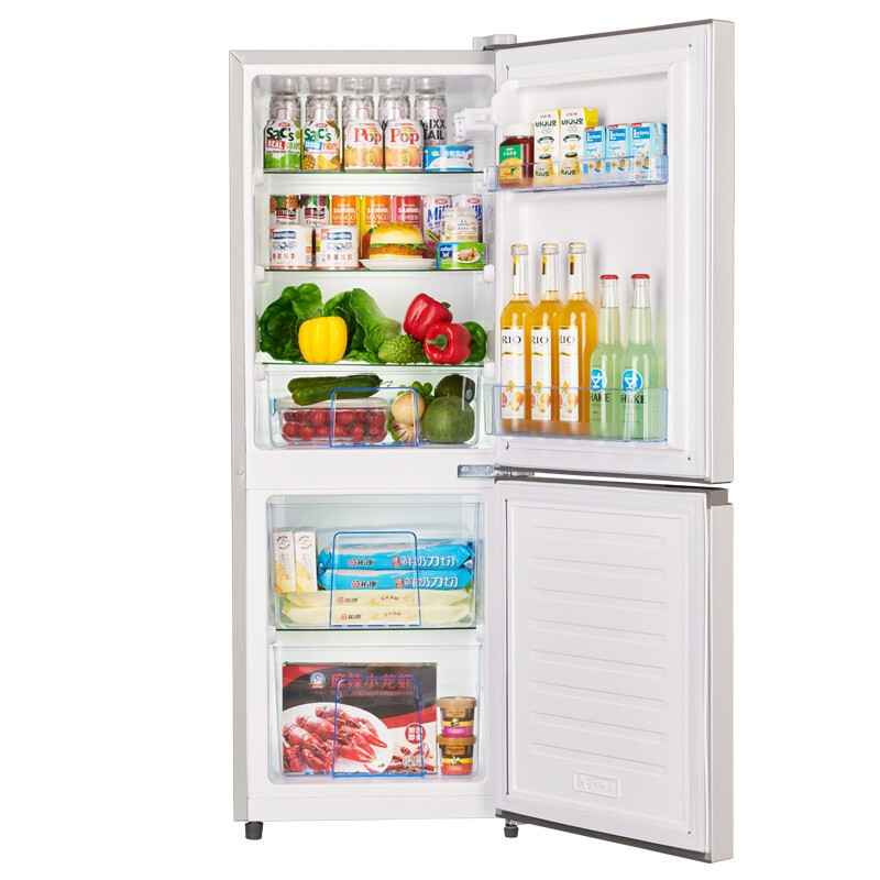 奥克斯(AUX)双门122升冰箱大容量上冷藏下冷冻两门电冰箱冷冻冷藏小型家用宿舍出租节能省电低噪 BCD-38K122L高清大图