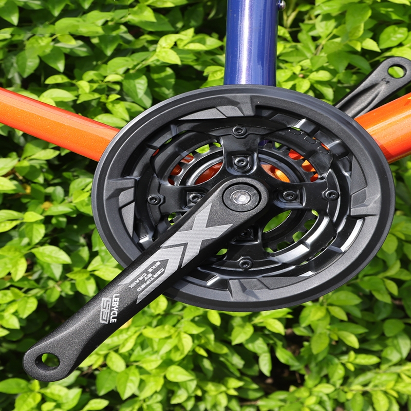 古达山地自行车牙盘方孔齿轮盘铝合金链盘中轴套装曲柄护盘配件牙盘9