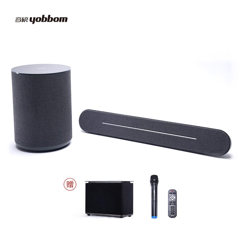音磅(YOBBOM)电视音响 家庭影院S60 智能音响低音炮 多媒体无线蓝牙wifi音箱 KTV音响