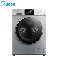 美的(Midea)10公斤全自动变频洗衣机洗烘一体机 滚筒洗衣机 家用老虎银 低温空气洗MD100VT13DS5