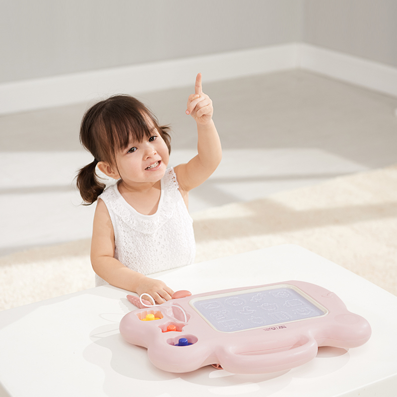 babycare儿童手写板画板家用宝宝彩色画画板学写字小黑板樱粉