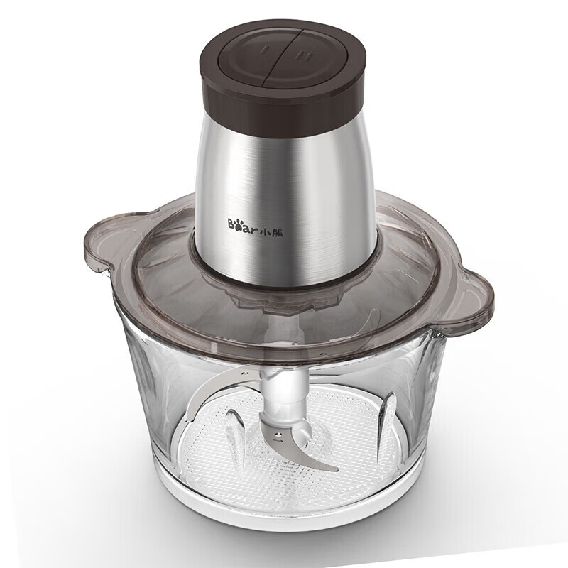 小熊 绞肉机家用多功能肉馅机辅食搅拌切菜玻璃 QSJ-D03W5玻璃【ZMD安心系列】 2L