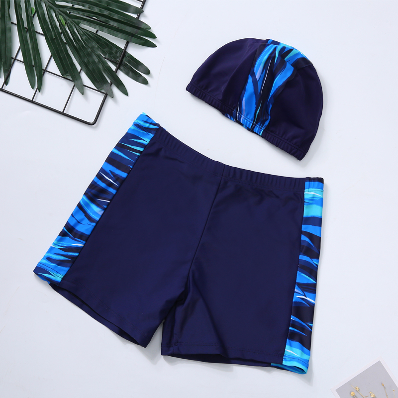 儿童泳裤男童童分体游泳衣学生游泳裤套装小男孩宝宝泳衣泳装视频