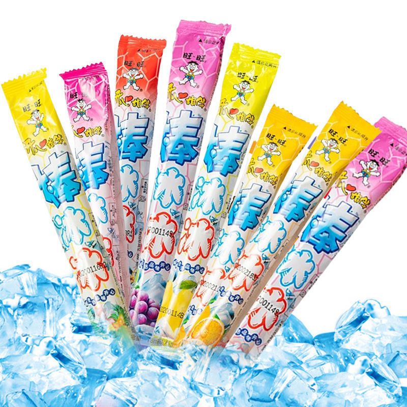 旺旺棒冰冰35g碎碎棒棒冰吸吸棒冰果味饮料饮品冰棒非碎冰冰菠萝味3根