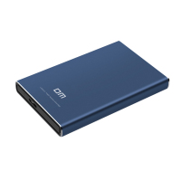 DM Micro移动硬盘盒 HD003系列 2.5英寸 深蓝色 SATA3.0串口 电脑外置壳固态机械ssd铝合金硬盘盒