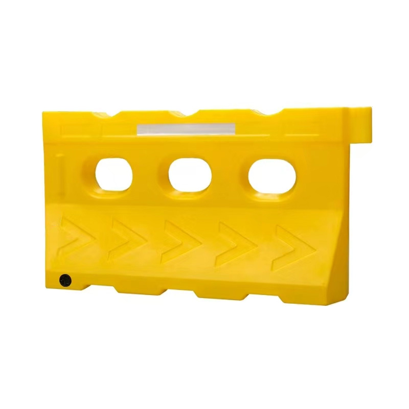 臻远ZY5072422三孔水马注水滚塑隔离板隔离墩护栏围挡 水马黄色1500*360*800