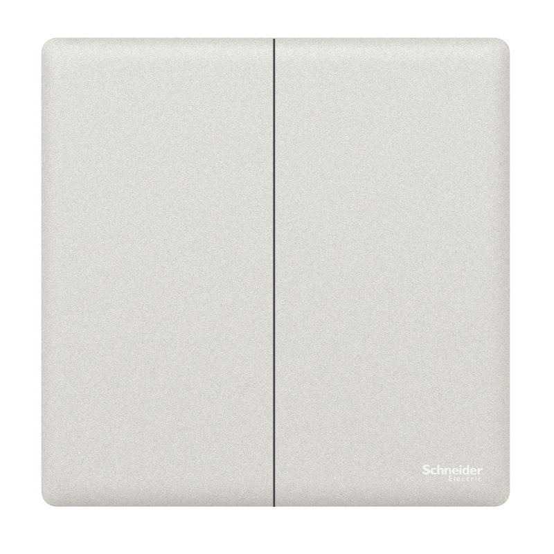 [新品]施耐德电气 高端开关插座 珍铂质感系列珊瑚白 家用三孔带单控开关 16A面板暗装墙壁空调面板 五孔一开带USB