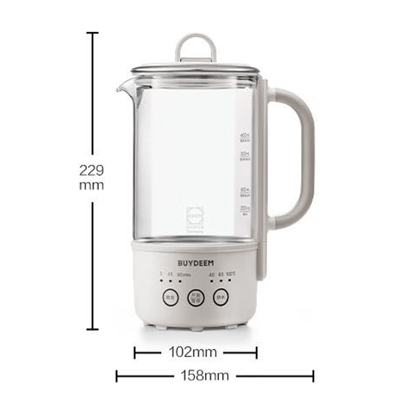 北鼎养生壶0.6L多功能保温壶玻璃壶煮茶器K32(颜色随机)高清大图