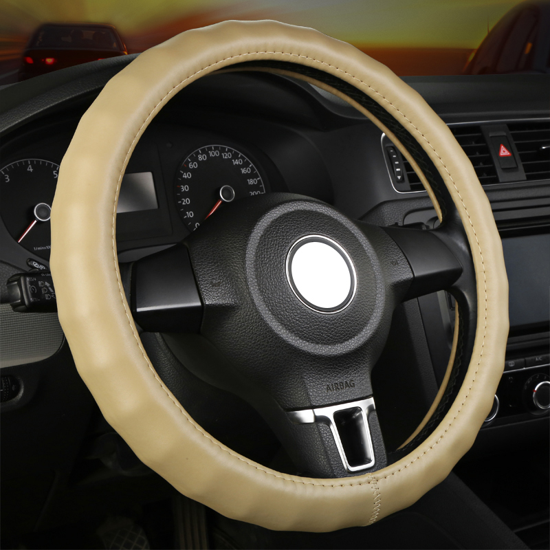 真皮汽车方向盘套四季适用于大众卡罗拉宝来速腾迈腾科鲁兹新捷达