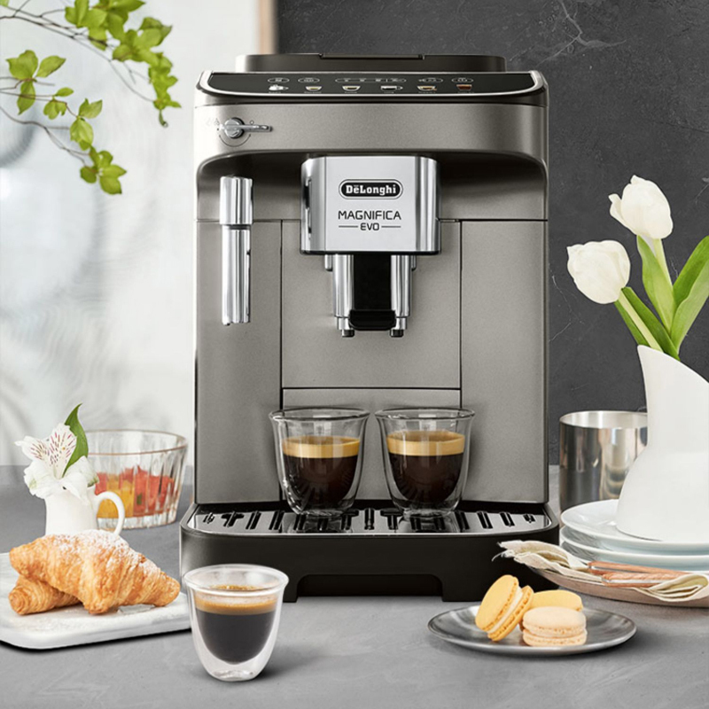 德龙delonghi咖啡机emax进口意式全自动咖啡机现磨家用触屏办公