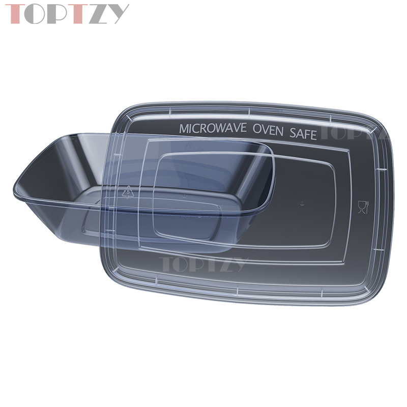 toptzy TZ5071813 一次性餐盒方形外卖打包盒 50个高清大图