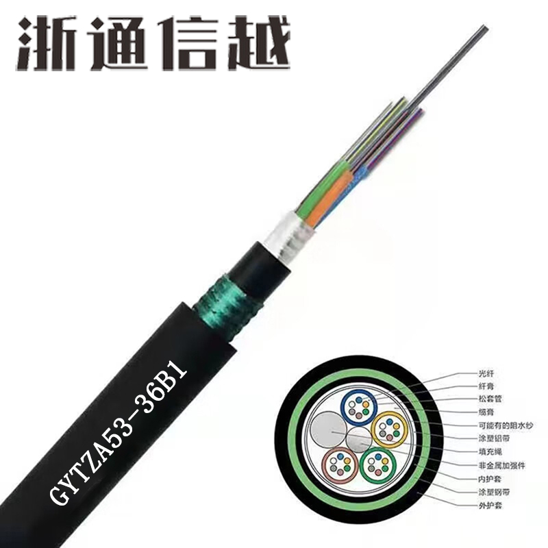 浙通信越 光缆 GYTZA53-36B1米高清大图