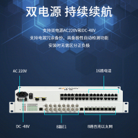 博扬 综合业务电话光端机 8路E1+16路电话+8路百兆以太网物理隔离 单纤1对价BY-8E1-16P8FV-60km