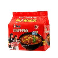 康师傅经典红烧牛肉五包入103g*5