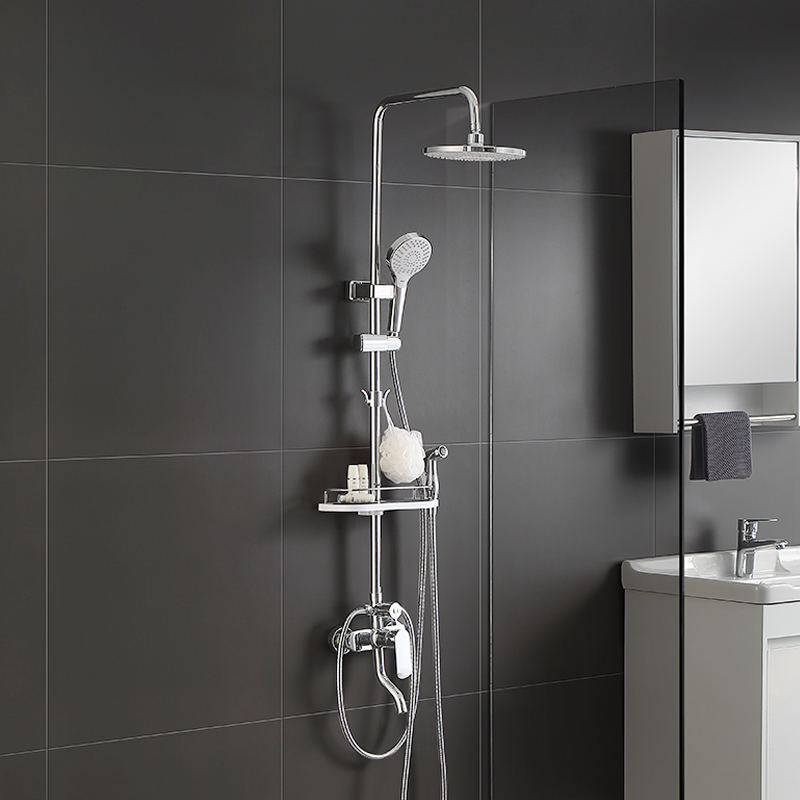 摩普卫浴淋浴花洒套装家用黑色全铜龙头淋雨摩普卫浴淋浴花洒套装家用