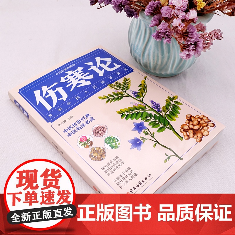 伤寒论正版张仲景原著全集彩色图解伤寒杂病论白话文 中医养生书籍大全医学全书 中医临床知识自学入门零基础学中医古籍出版社高清大图