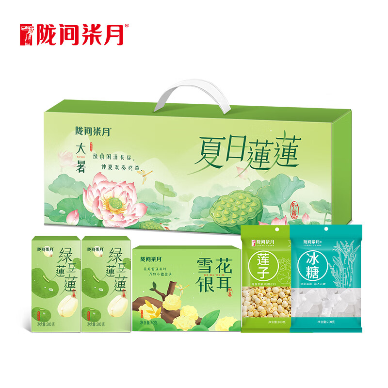 陇间柒月 油米有福礼盒五谷杂粮粮油礼包节日福利伴手礼 夏日莲莲·大暑高清大图