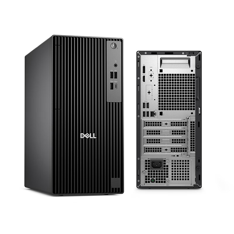 戴尔dell Pro Tower QCT1250 企业级高端商用办公绘图设计台式机电脑主机 定制I7-14700 16G内存 2T机械+512G固态 集成显卡高清大图