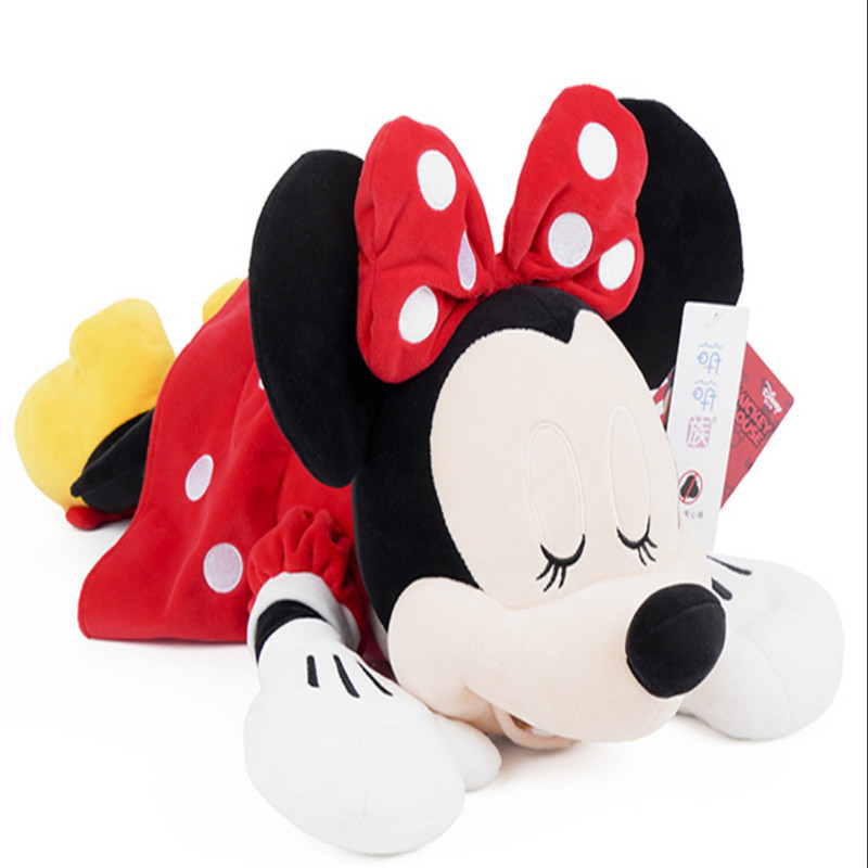 迪士尼 Disney 儿童毛绒玩具男孩女孩玩偶系列 米妮趴姿