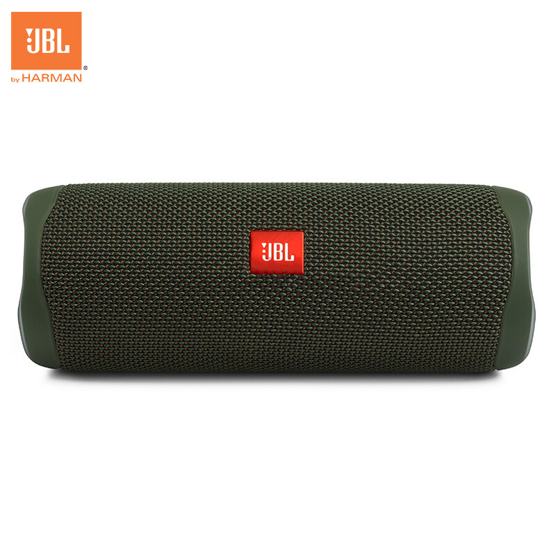 JBL FLIP5 音乐万花筒五代 便携式蓝牙音箱 低音炮 防水设计 支持多台串联 户外音箱 迷你小音响 绿色