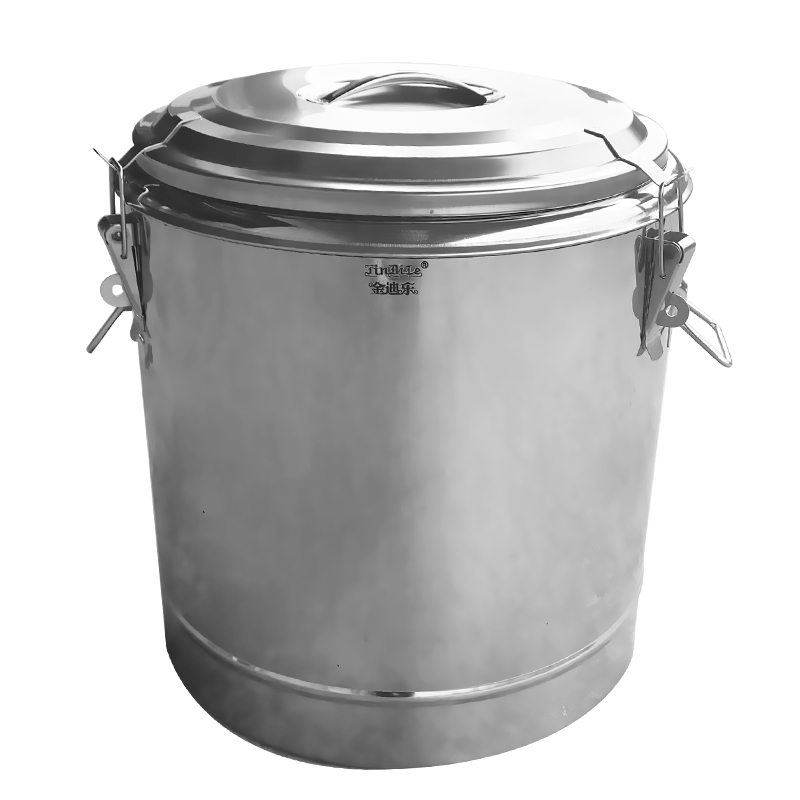 金迪乐304不锈钢大容量汤桶多用保温桶高清大图
