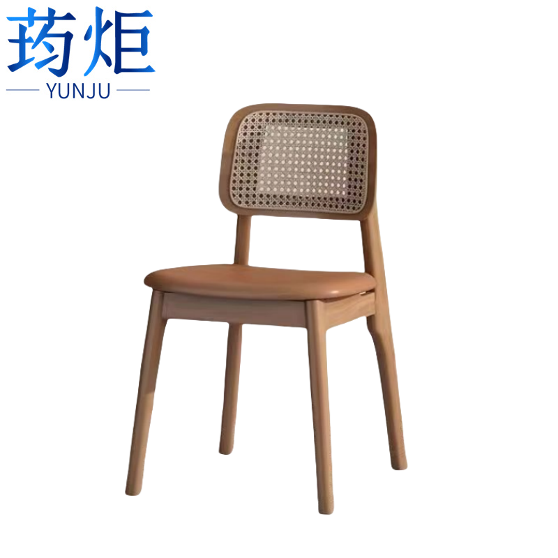 荺炬休闲椅软包面把高清大图