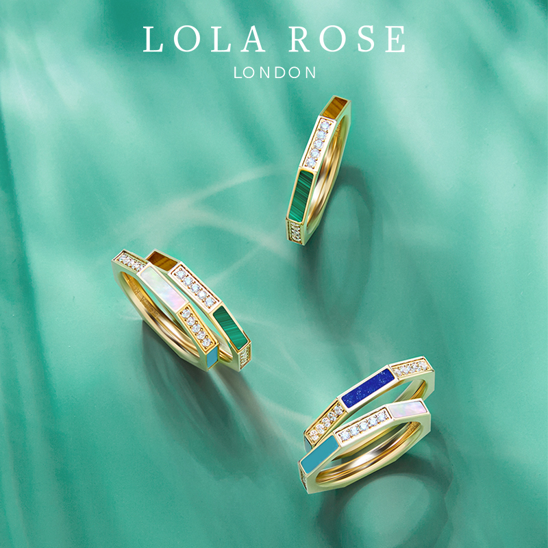Lola Rose罗拉玫瑰 八边形系列戒指 时尚戒指轻奢