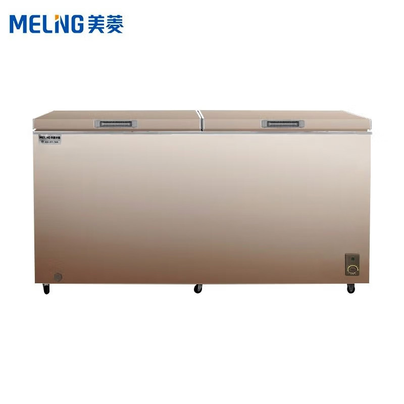 美菱(MELING)528升冰柜 冷柜 卧式大容量商用 冷藏冷冻转换单温冰柜冷柜 深冷速冻BC/BD-528DTX