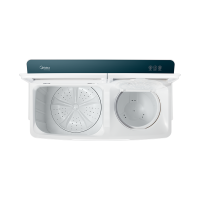 美的(Midea)10公斤kg双桶双缸半自动波轮洗衣机家用大容量老式洗衣机净洗科技钢化玻璃盖板MP100VH60E 新品