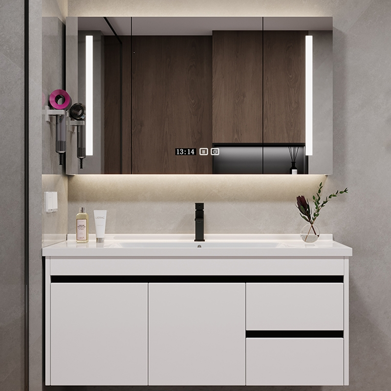 法耐现代智能浴室柜组合卫生间陶瓷一体盆洗漱台洗手洗脸盆柜组合