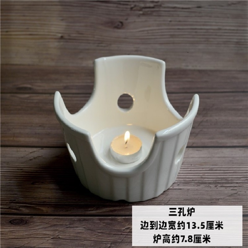 书仙森 三孔炉 酒店保温炉陶瓷加热创意温暖保温炉具茶具配件日用百货合格品茶道高清大图