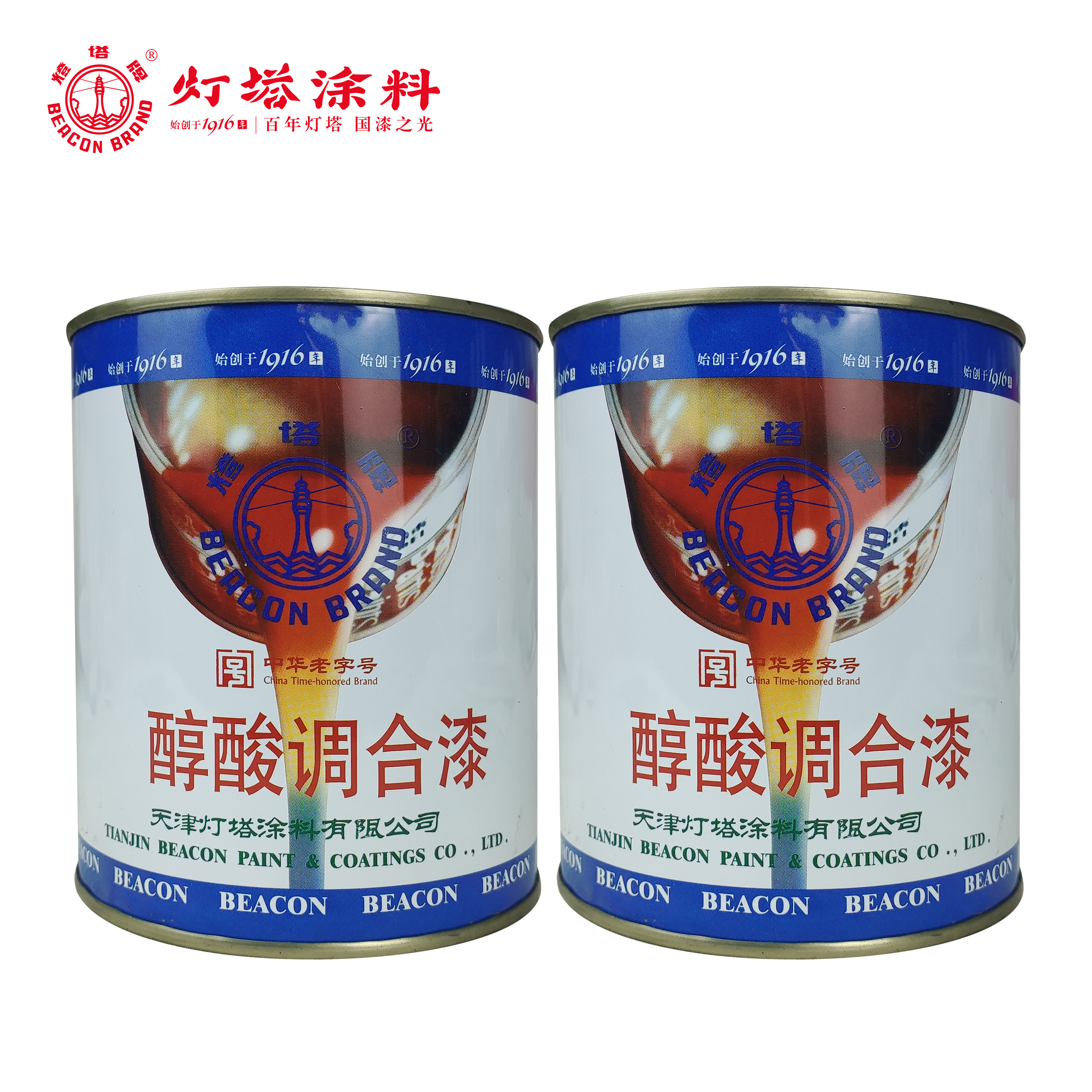 灯塔牌 醇酸调合漆(定制色)0.8kg*16桶/箱高清大图