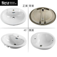 ROCA乐家卫浴陶瓷洗手盆单盆台下盆洗手盆家用陶瓷嵌入式柯洛台盆