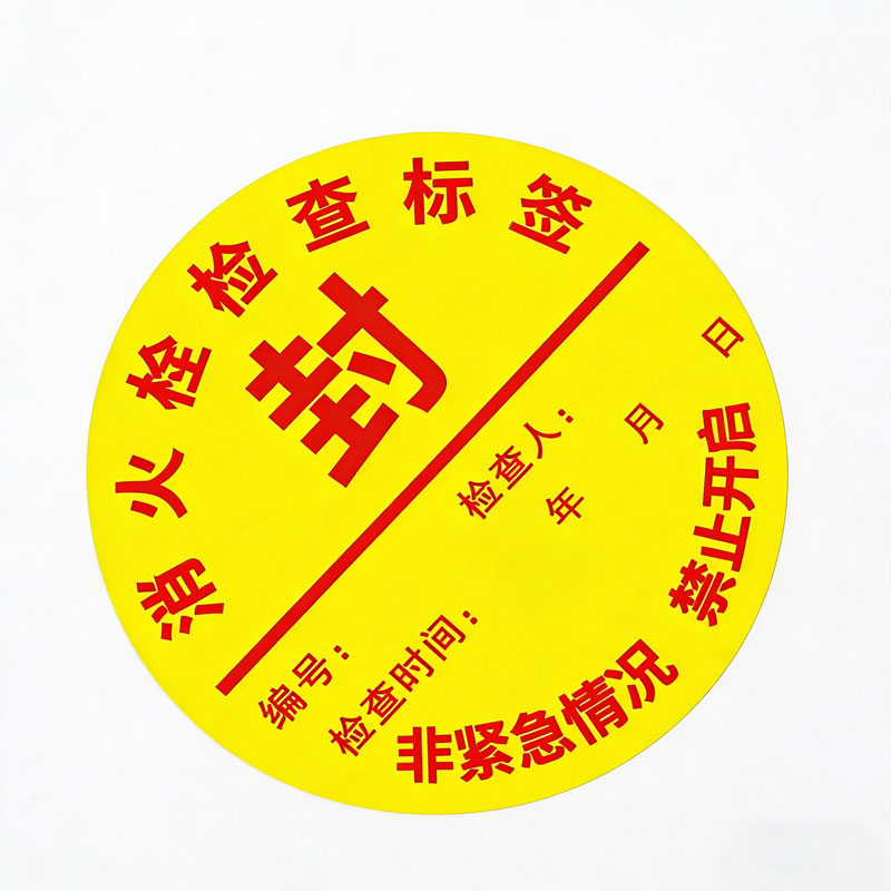 晨以橙 消防检查合格标签 直径10mm 张高清大图