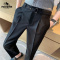 传奇保罗(CHUANQIBAOLUO)新款ins显高宽松休闲西裤子男帅气垂感纯色百搭直筒阔腿长裤