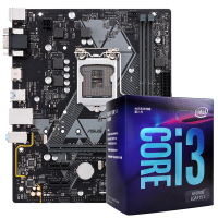 英特尔（Intel）酷睿I3 8100 四核四线程 自带集显 CPU盒装处理器搭配华硕PRIME H310M-E R2.0主板 CPU主板套装