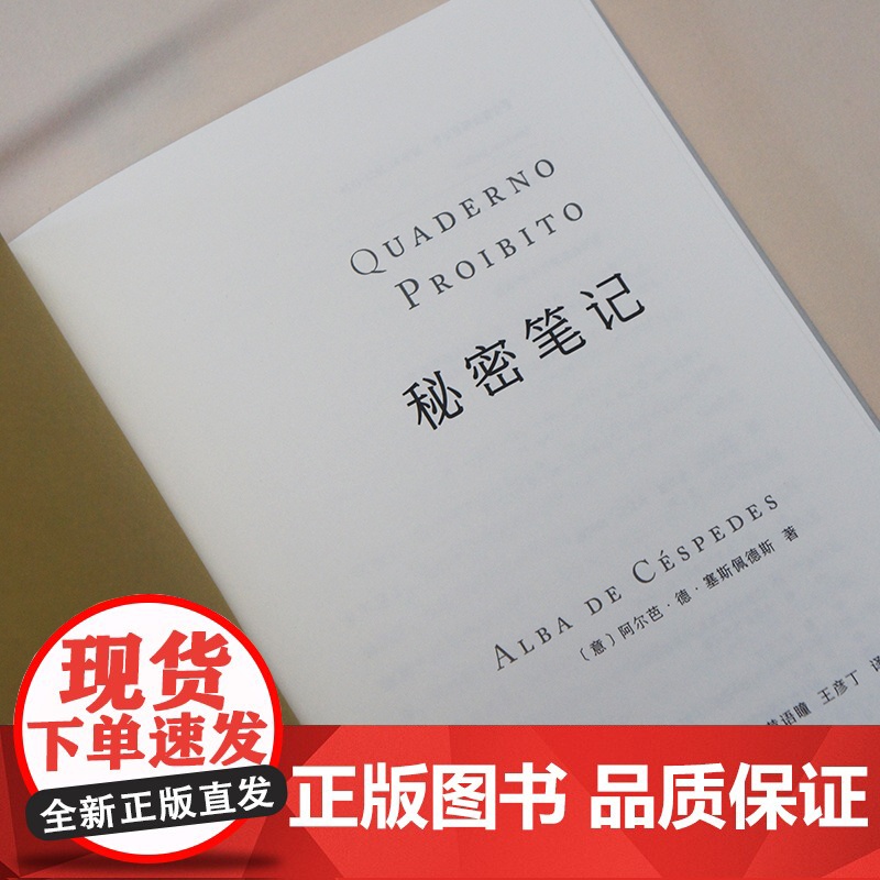 秘密笔记 意大利女性写作先驱 那不勒斯埃莱娜费兰特的启蒙者 塞斯佩德斯代表作 意大利家庭小说外国文学高清大图