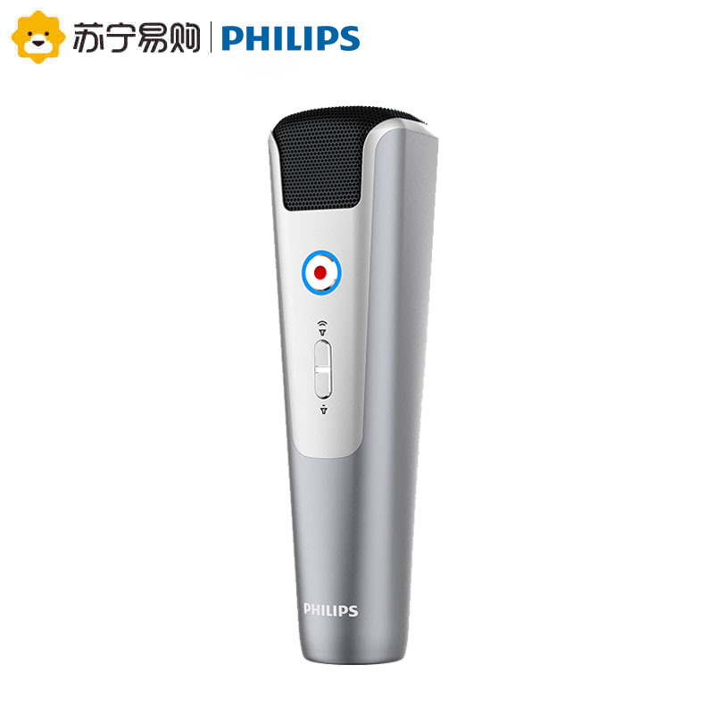 飞利浦(PHILIPS)VTR5166唱歌声卡手机专用话筒直播录歌音语音转文本麦克风