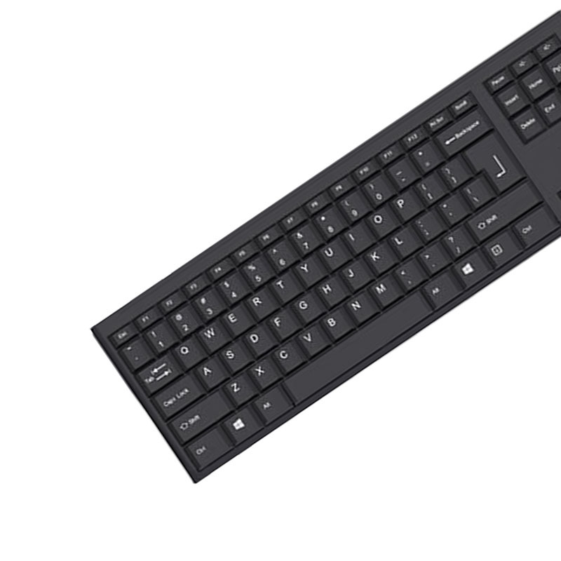 富勒fuhlen L618S商务办公有线键鼠套装 (计价单位:套)黑色高清大图