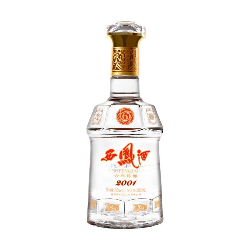西凤酒 六年陈酿 45度 500ml*6瓶整箱装 凤香型白酒