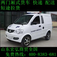 婉晨 清源全封闭厢式货车快递专用物流饭店买菜车两门两座油电两用电动四轮车新能源汽车轿车老年代步车迷你型消防车观光车