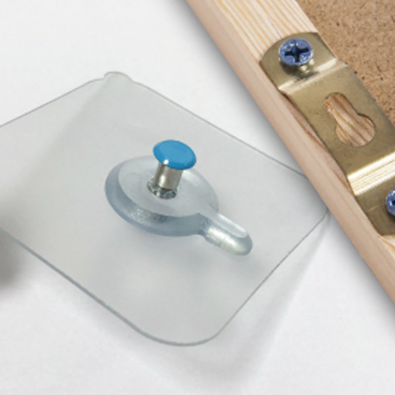 加强力浴室吸盘粘钩防水瓷砖无痕粘胶挂钩厨房垂直门后墙壁黏贴钩|葫芦孔贴x8个装