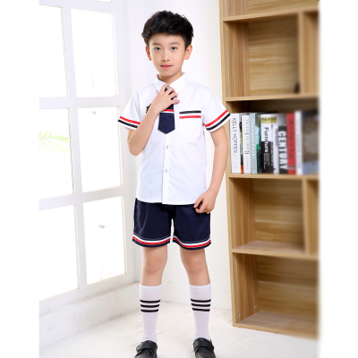 幼儿园园服合唱服小学生班服校服学生演出服夏季六一套装儿童棉男款黑