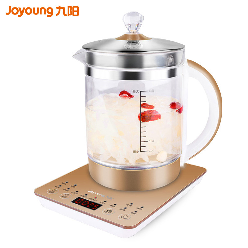 九阳(Joyoung) 养生壶 K15-D03 智能预约容量1.5L 全自动 煮茶壶触控按键式 食品级高硼硅玻璃材质