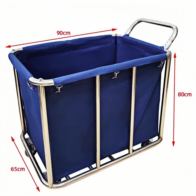 悦兴诚布草车 带扶手布草车8管