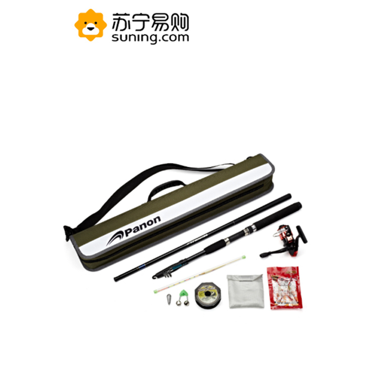 攀能 垂钓套装 PN-5169 (海竿带渔轮、手竿、鱼线、鱼钩、鱼铃、鱼锭、鱼标、收纳袋) SXZY