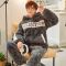 款号GG000#[三层加绒加厚保暖] 3XL[185高/180-220斤] 夹棉睡衣男冬季珊瑚绒加厚加绒三层夹棉冬天男士